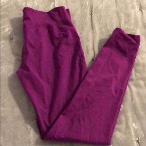 Purple Patagonia work out leggings!